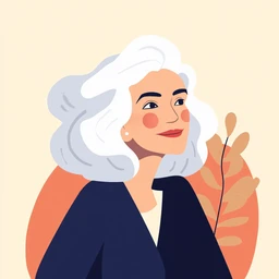 Retired woman smiling